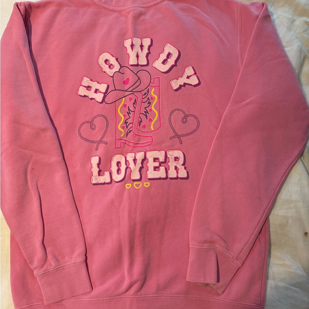 Living fully Sweatshirt Howdy Lover sweatshirt Mallory Ervin’s Valentines 2024.